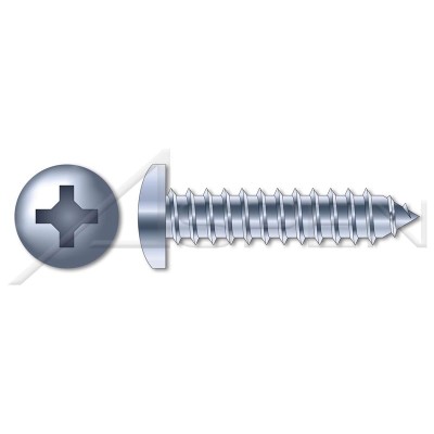 (150 pcs) M6.3 X 19mm, DIN 7981 / ISO 7049, Metric, Self-Tapping Sheet Metal Screws, Pan Phillips Drive, Full Thread, Steel, Zinc Plated