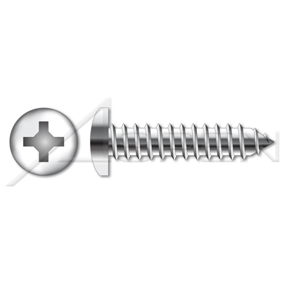 (300 pcs) M4.2 X 19mm, DIN 7981 / ISO 7049, Metric, Self-Tapping Sheet Metal Screws, Pan Phillips Drive, Full Thread, A2 Stainless Steel