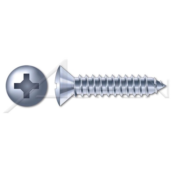 (700 pcs) M2.9 X 16mm, DIN 7983 / ISO 7051, Metric, Self-Tapping Sheet Metal Screws, Oval Phillips Drive, Full Thread, Steel, Zinc Plated