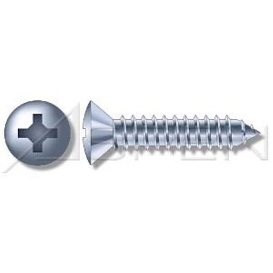 (700 pcs) M2.9 X 16mm, DIN 7983 / ISO 7051, Metric, Self-Tapping Sheet Metal Screws, Oval Phillips Drive, Full Thread, Steel, Zinc Plated