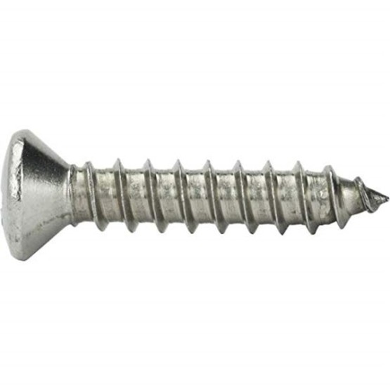 #4 x 1/2 Self Tapping Sheet Metal Screws Oval Head Stainless Steel Qty 2500