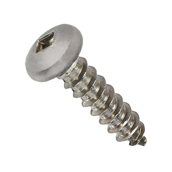 #8 x 2-1/2 Pan Head Square Drive Sheet Metal Screws Stainless Qty 500