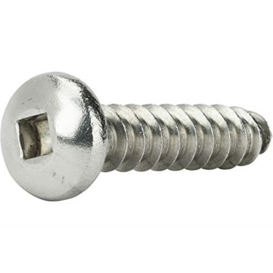 #8 x 2-1/2 Pan Head Square Drive Sheet Metal Screws Stainless Qty 500