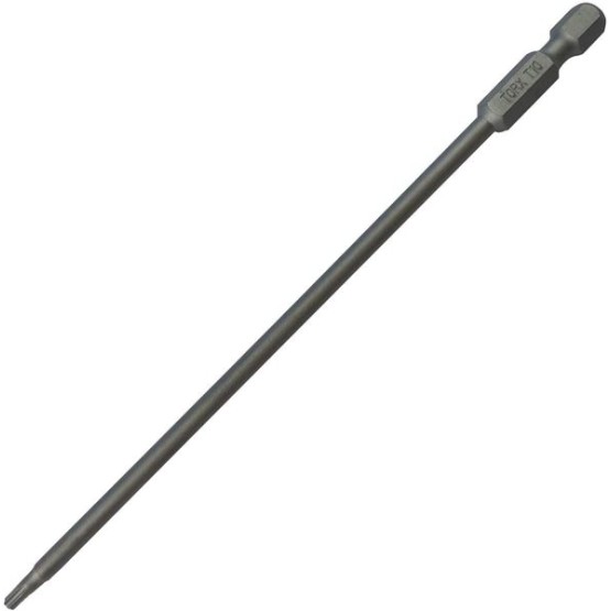 T10 (T-10) Torx/Star Driver Bit - T10 x 6" Torx/Star Drive Quick Change Shank Bit for Screws and Fasteners Requiring T10 (T-10) Size Long Bits (EACH)