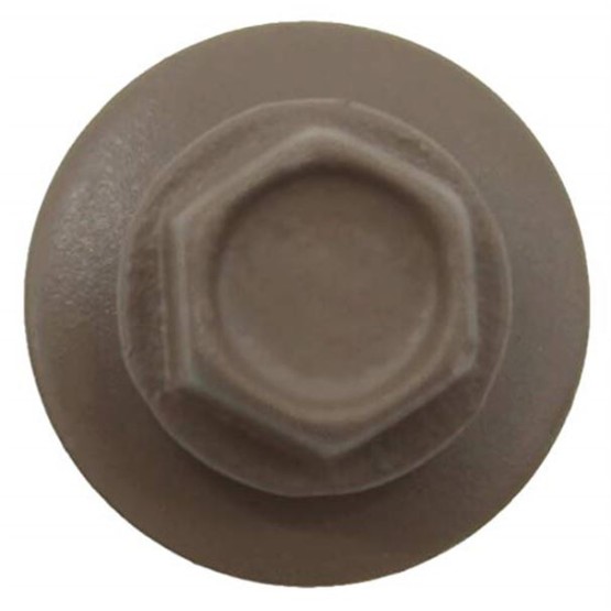 Metal Roofing Screws: (1000) 10 x 1-1/2" Buckskin Hex Head Sheet Metal Roof Screw. Self Starting Metal to Wood siding Screws. EPDM Washer. Colored Head