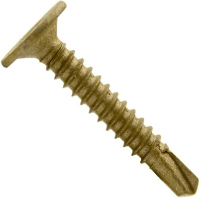 SELF DRILLING WAFER HEAD SCREW #10-16 X 1-1/4" Wood to Metal -Self Tapping TEK Screw STAR/TORX Drive (5 POUNDS - 590 Approx. Screw Count)