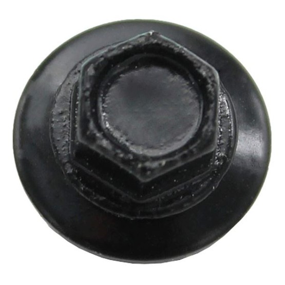 Metal ROOFING SCREWS: (250) 10 x 1-1/2" Black Hex Head Sheet Metal Roof Screw. Self starting metal to wood siding screws. EPDM washer. Colored head
