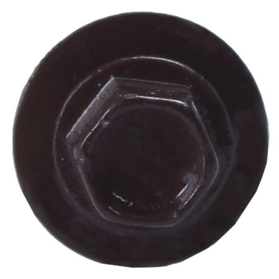 Metal Roofing Screws: (1000) 10 x 1 Burgundy Hex Head Sheet Metal Roof Screw. Self Starting Metal to Wood siding Screws. EPDM Washer. Colored Head