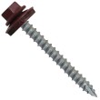 #14 Metal ROOFING SCREWS: (250) Screws x 2-1/2" COLONIAL RED Hex Head Sheet Metal Roof Screw. Self starting/tapping metal to woodsheet metal screws with EPDM washer. for corrugated roofing