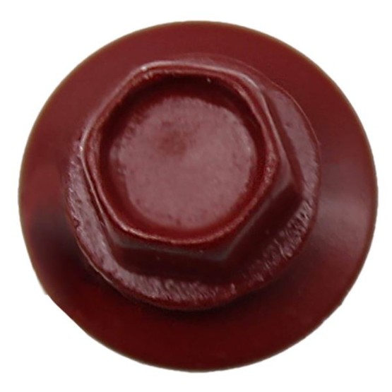 #14 Metal ROOFING SCREWS: (250) Screws x 2-1/2" COLONIAL RED Hex Head Sheet Metal Roof Screw. Self starting/tapping metal to woodsheet metal screws with EPDM washer. for corrugated roofing