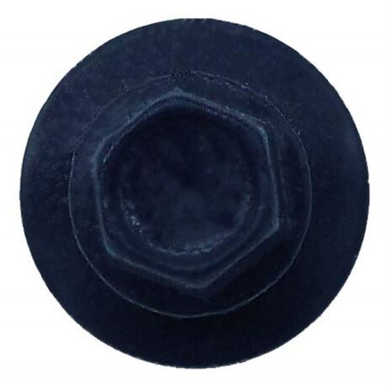 Metal Roofing Screws: (1000) 10 x 1-1/2" Dark Blue Hex Head Sheet Metal Roof Screw. Self Starting Metal to Wood siding Screws. EPDM Washer. Colored Head