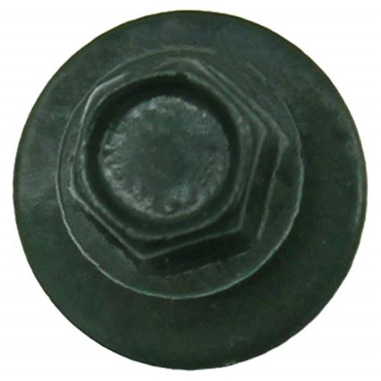 Metal Roofing Screws: (1000) 10 x 1 Hartford Green Hex Head Sheet Metal Roof Screw. Self Starting Metal to Wood siding Screws. EPDM Washer. Colored Head