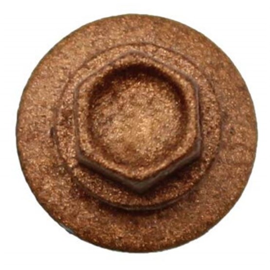 Metal Roofing Screws: (1000) 10 x 1-1/2" Copper Hex Head Sheet Metal Roof Screw. Self Starting Metal to Wood siding Screws. EPDM Washer. Colored Head