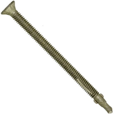 #14 x 4 Reamer Tek Torx/Star Head Self-Drilling Wood to Metal Screws - 1 lb - 24 APX. Tek Screws - Tek Screws for Flatbeds, Trailers, or Where Fastening Wood to Steel - T-30 Torx Screw Head