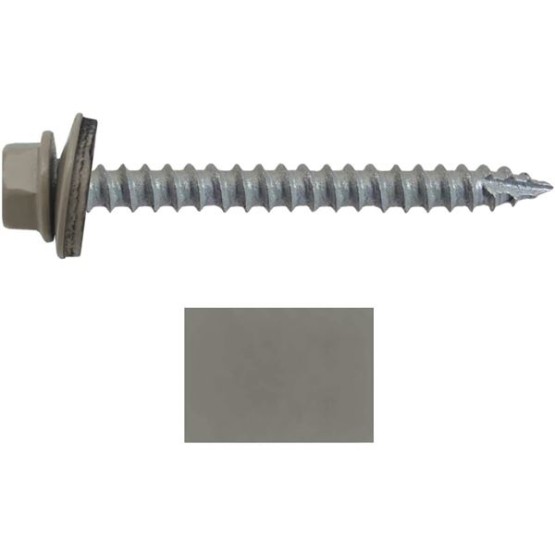#14 Metal Roofing Screws: (250) Screws x 2-1/2" Clay Hex Head Sheet Metal Roof Screw. Self Starting/Tapping Metal to woodsheet Metal Screws with EPDM Washer. for Corrugated Roofing
