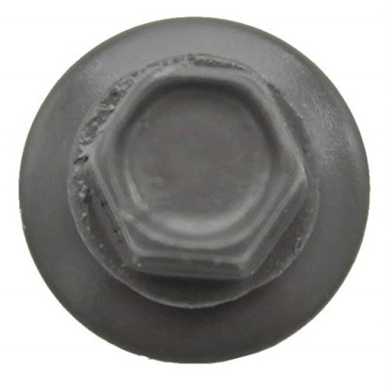 Metal Roofing Screws: (1000) 10 x 1-1/2" Charcoal Hex Head Sheet Metal Roof Screw. Self Starting Metal to Wood siding Screws. EPDM Washer. Colored Head
