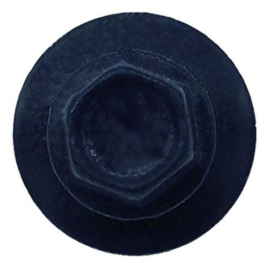 Metal Roofing Screws: (1000) 10 x 1 Dark Blue Hex Head Sheet Metal Roof Screw. Self Starting Metal to Wood siding Screws. EPDM Washer. Colored Head