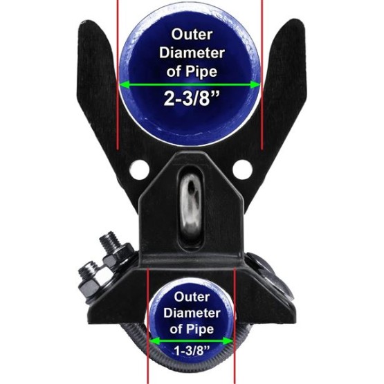 Pool GATE Latch: Child Safety Pool Latch - Push Style Pool Gate Latch for Chain Link 1-3/8" Gate Frames and 2-3/8" Gate Posts - 1 Latch