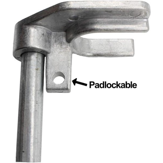 CHAIN LINK DROP ROD/PIN LATCH for 1-3/8" Frame Double Gate - Chain Link Fence. 36" Long.