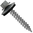 Metal Roofing Screw: (250) 12 x 1-1/2" ZINC Hex ReGrip Sheet Metal Roof Screw. Sharp Point metal to wood siding screws. 5/8" EPDM washer.