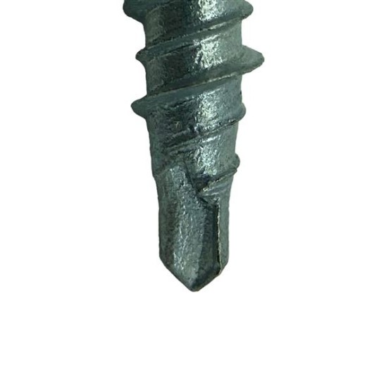 Metal Roofing Screws: (250) 10 x 1" Zinc/No Paint Galvanized Hex Head Mini Driller Sheet Metal Roof Screw. Self Starting Metal to Wood siding Screws. EPDM Washer.