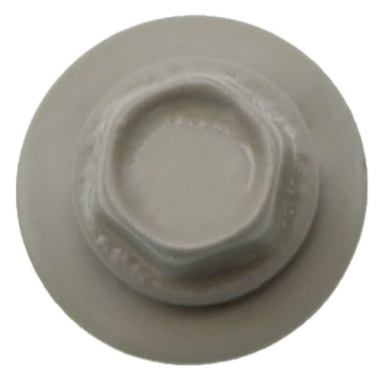 Metal ROOFING SCREWS: (1000) 10 x 1" Ash Gray Hex Head Sheet Metal Roof Screw. Self starting metal to wood siding screws. EPDM washer. Colored head