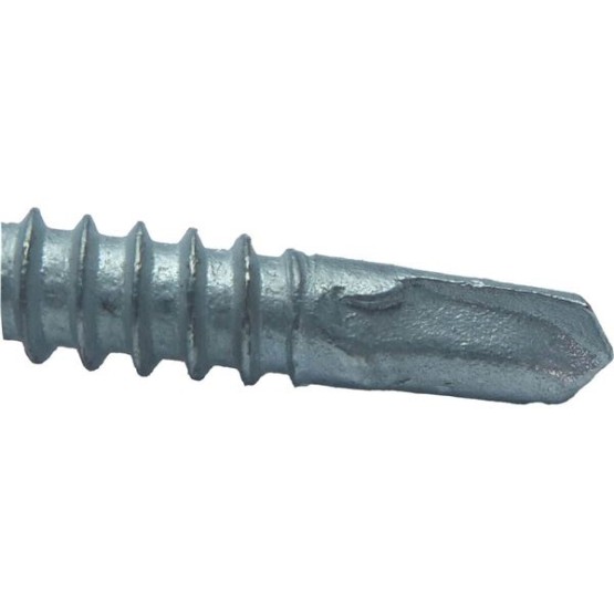 #12x1-1/2" Metal to Metal Type #3 GALVANIZED/ZINC Hex Head Drill Point Metal to Metal Roofing Screws. 9/16" EPDM Washer