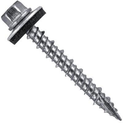 Stainless Steel Metal Roofing Screws (250) 9 x 1-1/2" NO PAINT hex head sheet metal roofing screw. Self-Piercing (SP) tip metal to wood siding screws EPDM washer