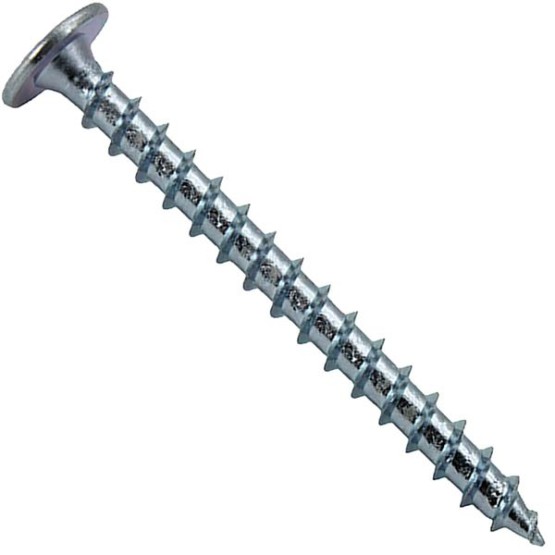 #10 x 2" Low Profile Pancake Head - Wood to Metal Roofing Screws for Standing Seam Roofs - Zinc Plated