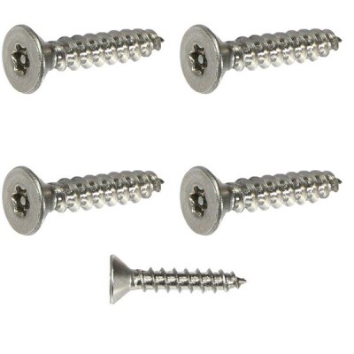 #10 x 3/4" Security Screws Torx Flat Head Sheet Metal Stainless Steel 250 Pcs self Tapping Screws Metal B2B