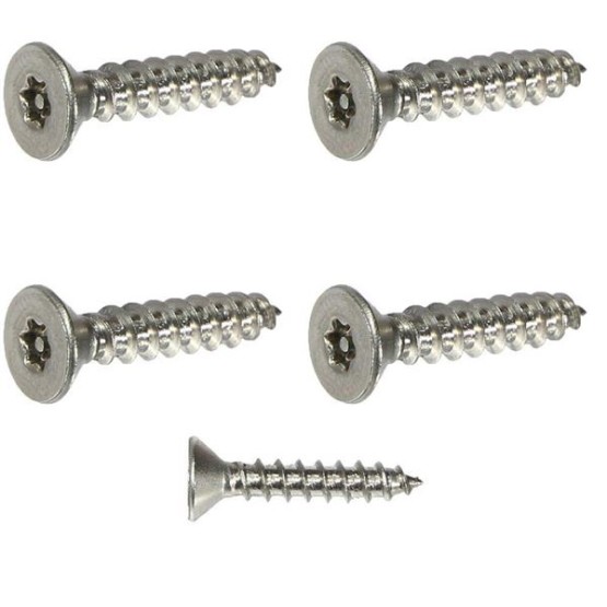 #10 x 3/4" Security Screws Torx Flat Head Sheet Metal Stainless Steel 250 Pcs self Tapping Screws Metal B2B