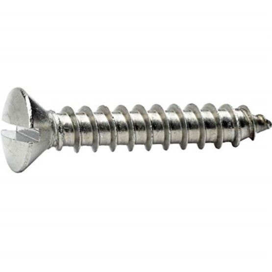 #8 x 1" - Oval Head Sheet Metal Screws Stainless Steel Slotted Drive 1000 Pcs self Tapping Screws Metal B2B