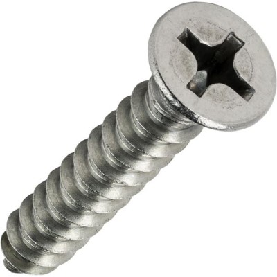 #14 Phillips Flat Head Self Tapping Sheet Metal Screws Stainless Steel 5/8" 1000 PCs