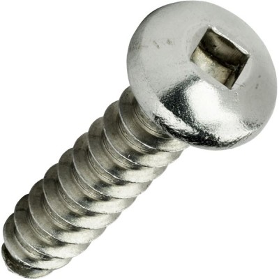 #8 Square Drive Pan Head Sheet Metal Screws Self Tap Stainless Steel 1/2" 1000 PCs
