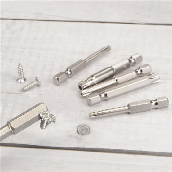 10pcs S2 Square Screwdriver Bit 1/4" Hex Shank 2" Length Magnetic Screw Driver Power Tool