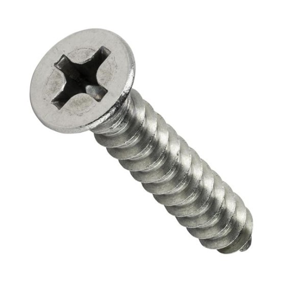 No.4 Flat Head Self Tapping Sheet Metal Screws Stainless Steel 1000Pcs 1-1/4" Screws Set Fasteners